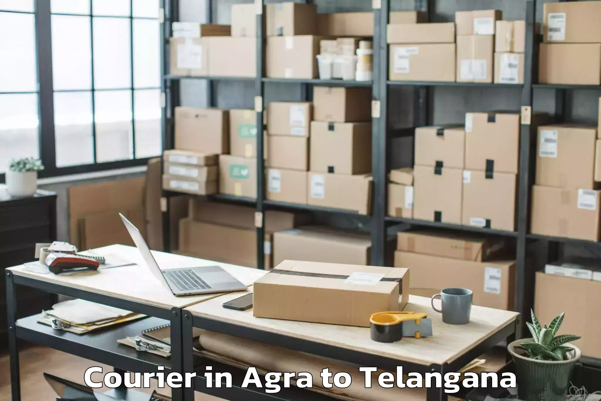 Discover Agra to Quthbullapur Courier